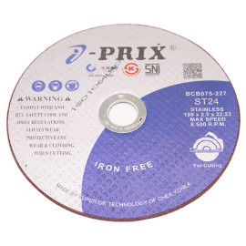 ĐÁ CẮT INOX IPRIX ST24 180 X 2.5 X 22.23MM